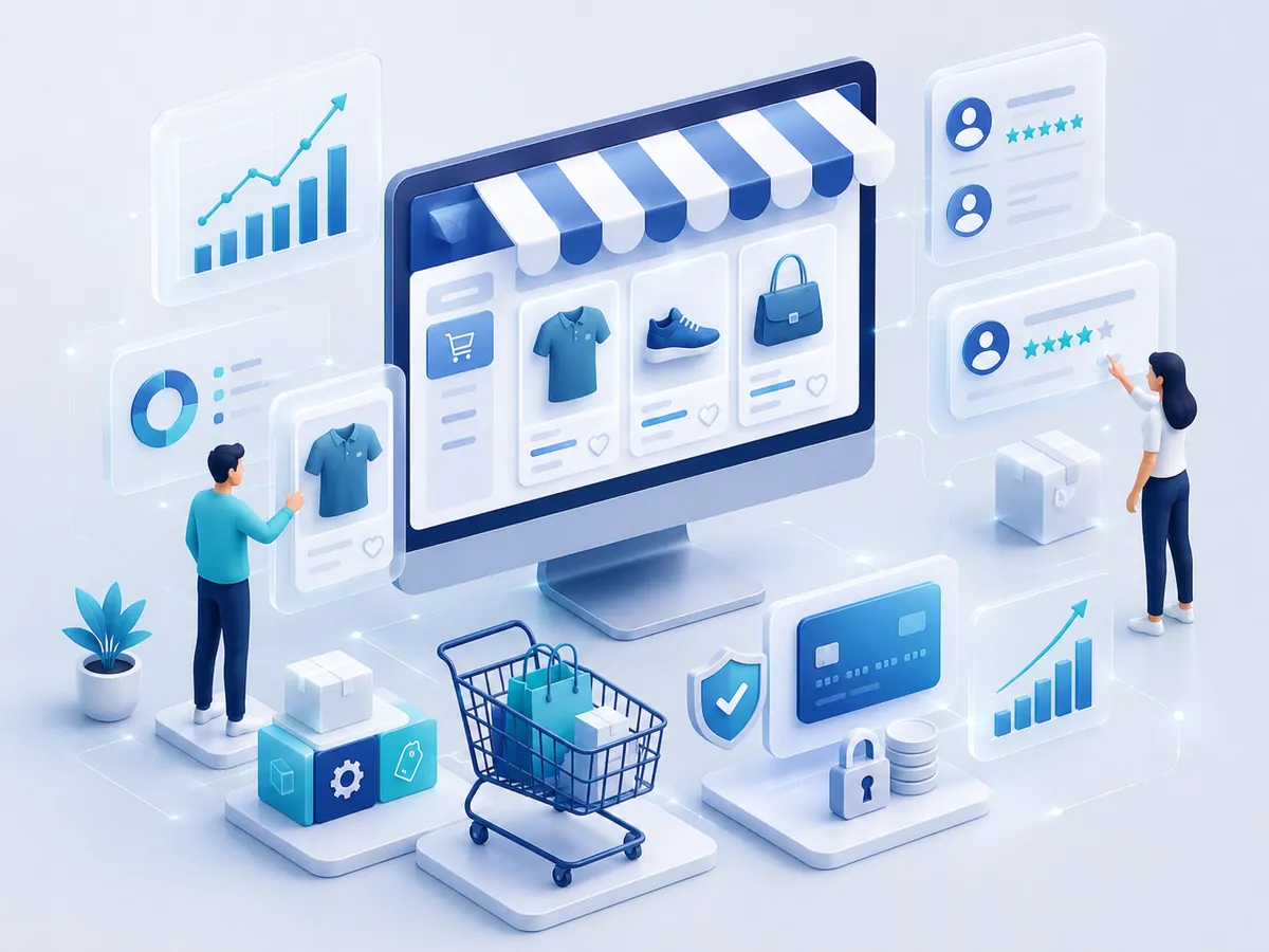 E-commerce dashboard illustration
